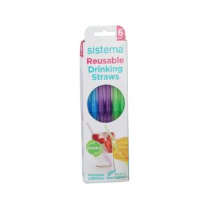 Sistema 6-Piece Reusable Straw Multicolor (Multicolour)